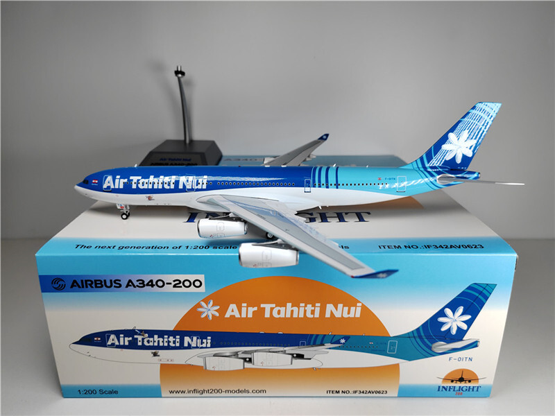 Inflight Air Tahiti Nui for AIRBUS A340-200 F-OITN 1/200 Plane Pre