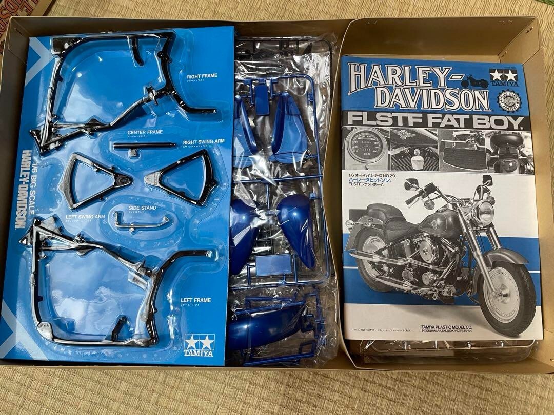 Tamiya Harley Davidson FLSTF Fat Boy 1/6 model | eBay