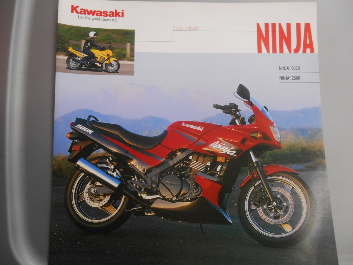 Kawasaki Features & Specification Brochure Chart 2002 Ninja 99969