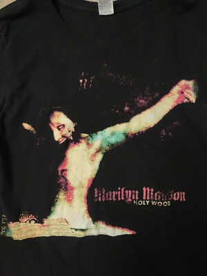 Marilyn Manson Holy Wood industrial rock metal medium black shirt