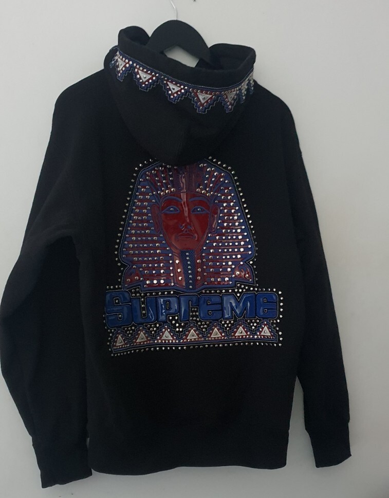 SUPREME STARS STUDDED HOODED SWEATSHIRT-BLACK Supreme Stars