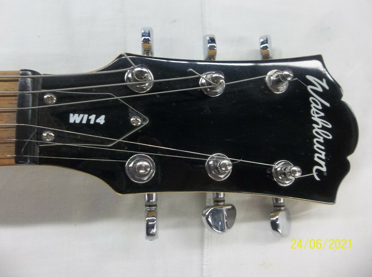 Washburn WI14 Electric Guitar BLACK WITH GIG BAG | eBay