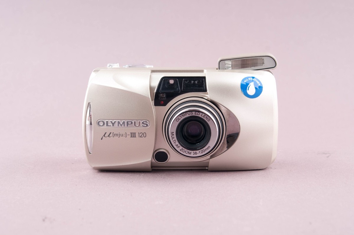 Olympus MJU III 120 Quartz Date 35mm Point & Shoot Film Camera