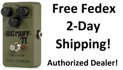 New Electro-Harmonix EHX Nano Green Russian Big Muff Pi Fuzz
