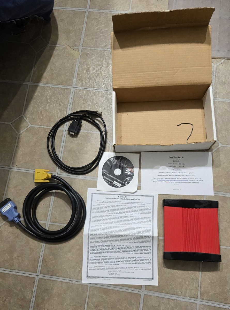 Snap-on Pass Thru Pro III 3 EETA113C SAE J2534 Compliant