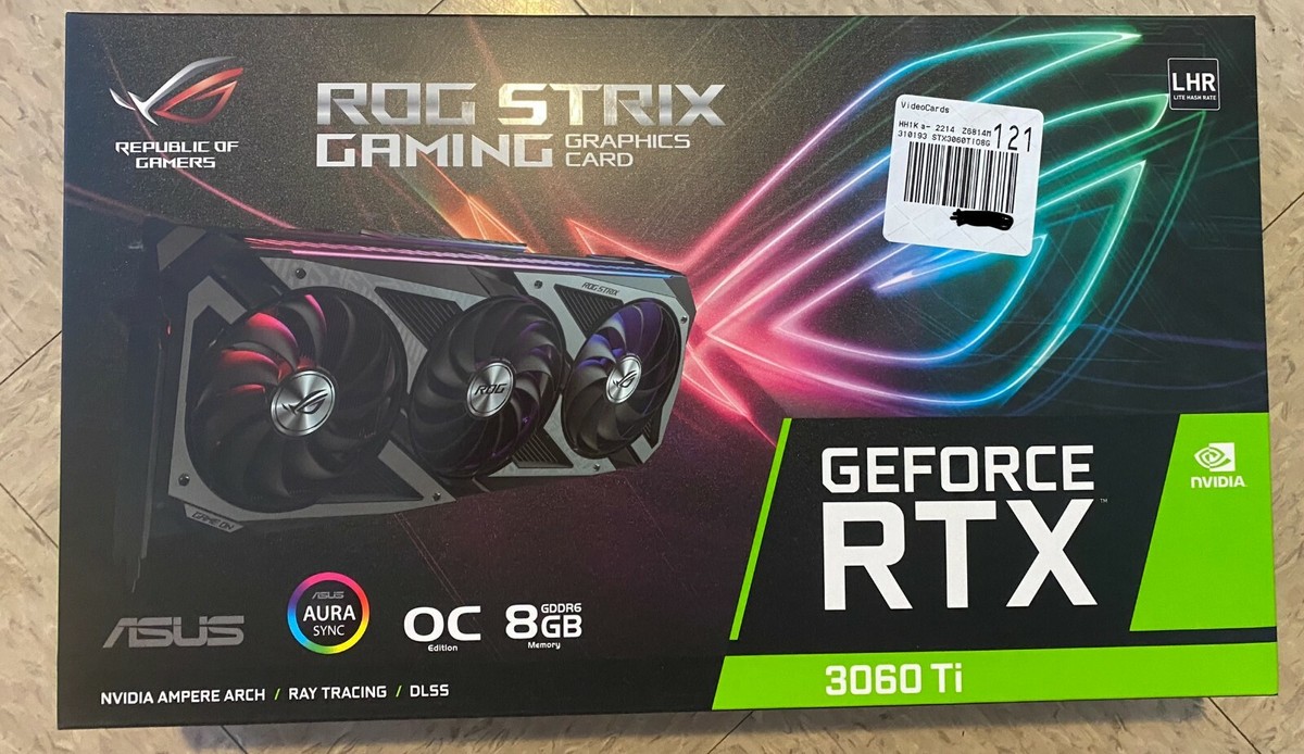 ASUS ROG Strix NVIDIA GeForce RTX 3060 Ti V2 8GB GDDR6 Gaming