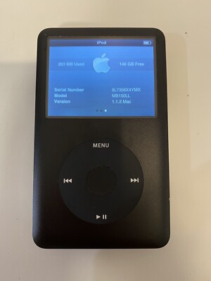 Apple iPod classic 6th Generation Black (160 GB) Good Condition