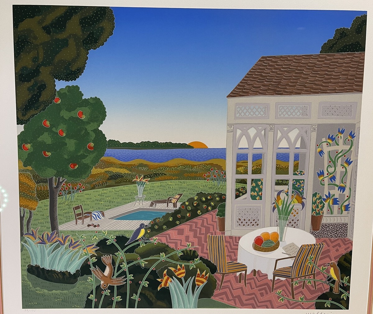 Rare Thomas McKnight Serigraph on Canvas Limited Hard to find