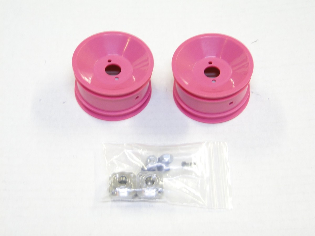 NEW ASSOCIATED RC10 89 MASAMI HIROSAKA EDITION Wheels Rear Pink +