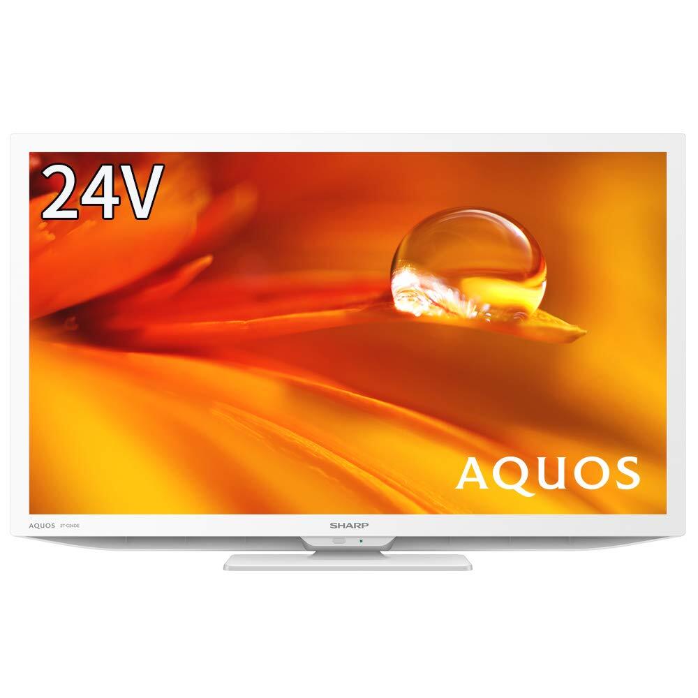 SHARP 24V LCD TV AQUOS 2T-C24DE-W High Definition External HDD