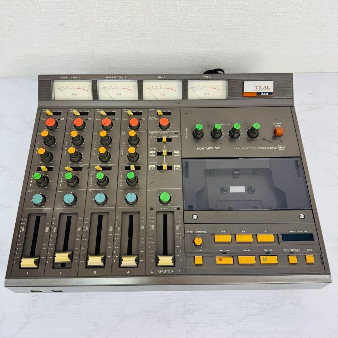 実働品)TEAC 244 TASCAM ポータスタジオ カセットMTR TASCAM244 (実働