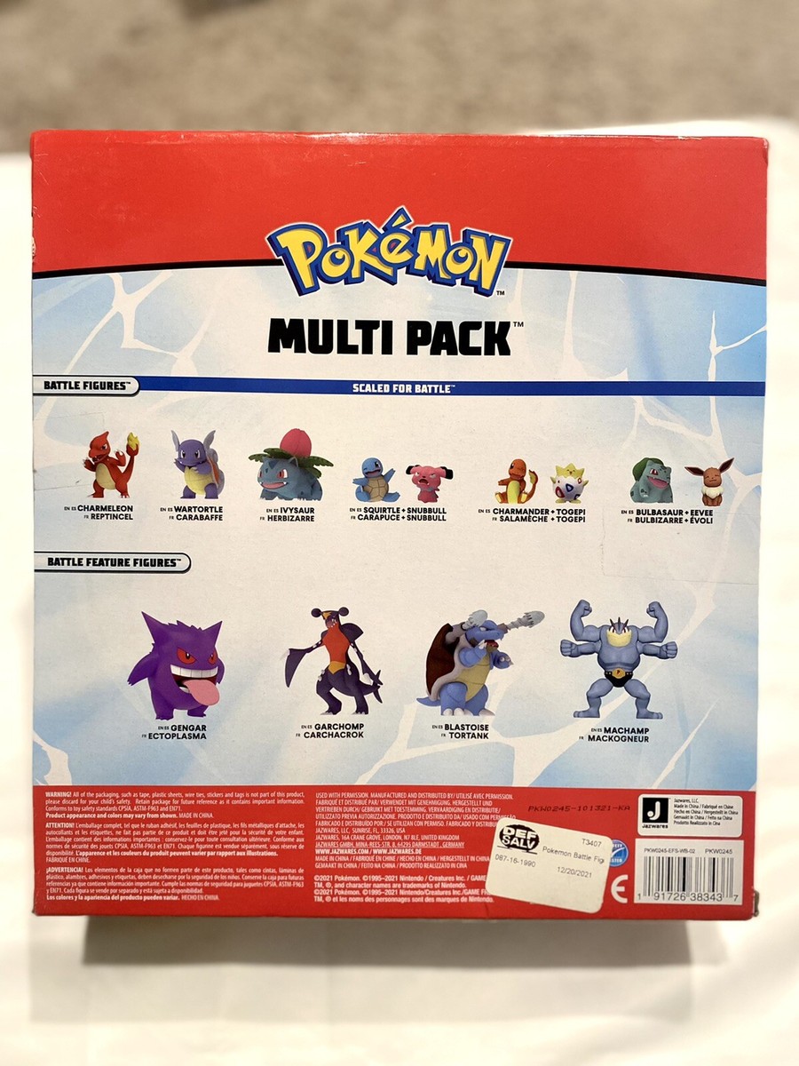 Wicked Cool Toys Pokemon Battle Figures - Pack of 10 191726383437