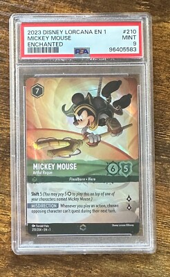 ロルカナLORCANA ミッキーマウス エンチャンテッド #210 PSA10 2023