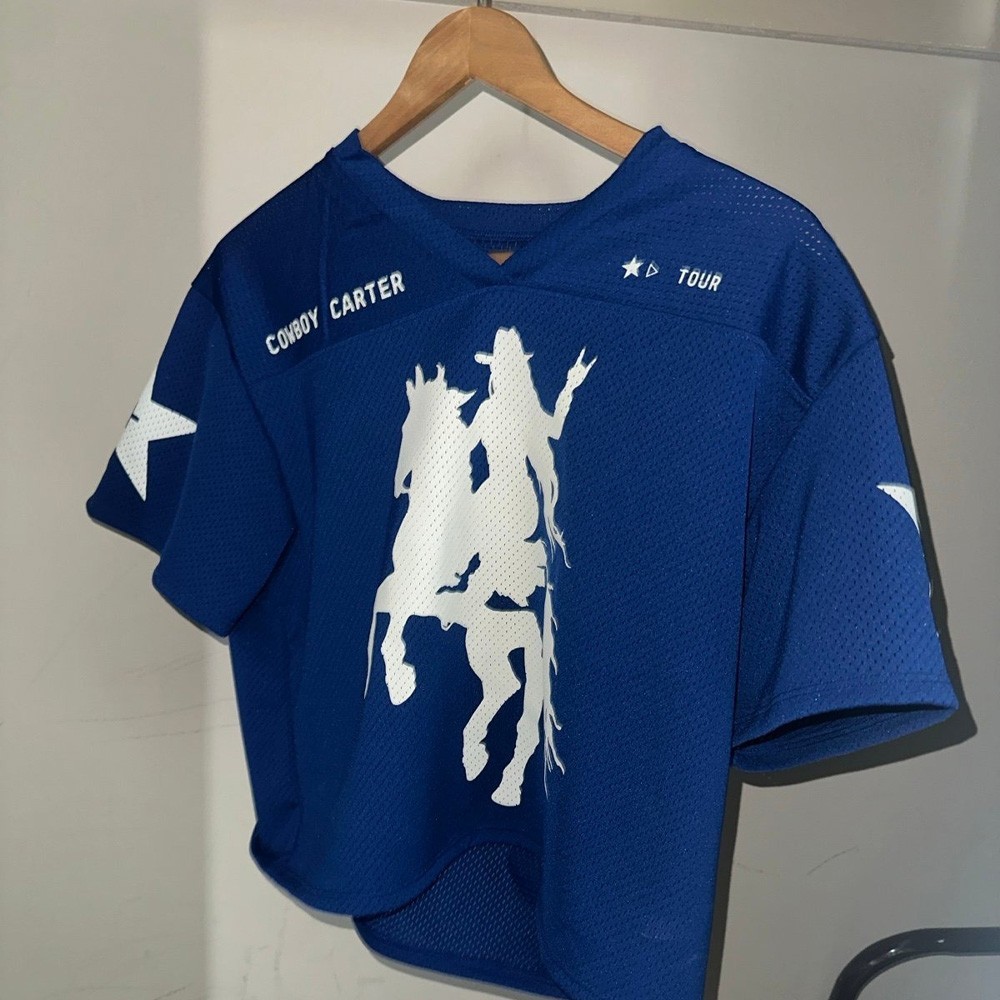 HOT!!! Beyonce Cowboy Carter Tour 2025 Mesh Jersey V-Neck XS-3XL