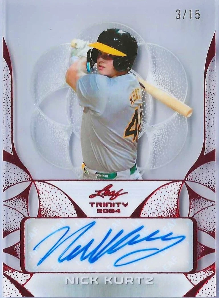 2023 Leaf Trinity Bronze Nick Kurtz 直筆サイン 22/99 Auto MLB 大
