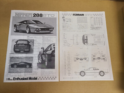 Fujimi 1/16 Ferrari 288 GTO Vintage Plastic Model Kit Japan #2 | eBay