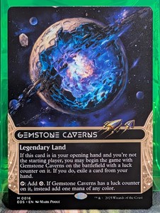宝石の洞窟/Gemstone Caverns フルアートfoil MTG 宝石の洞窟/Gemstone