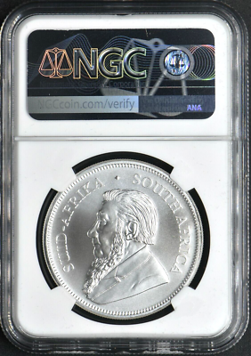 2019 S. Africa 1R Silver Krugerrand - First Day of Production NGC