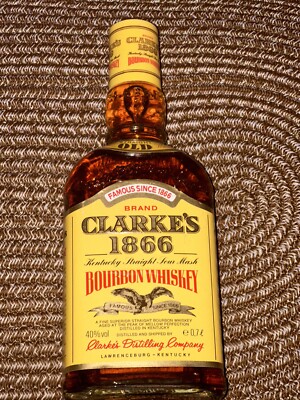 30 Jahre Alter CLARKE'S 1866 Straight Old Bourbon Whiskey