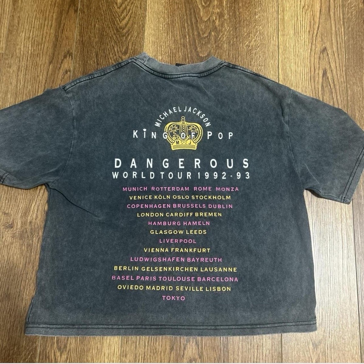 1992-1993 Michael JacksonデンジャラスツアーTシャツ 1992-1993