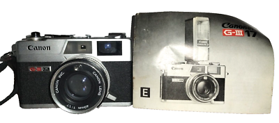 Canon Canonet QL17 GIII 35mm Film Rangefinder Camera w/40mm 1:1.7