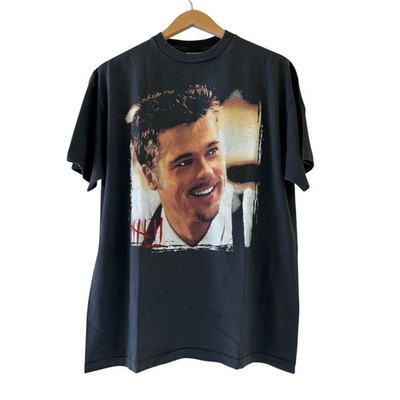 Vintage 1995 SEVEN Movie Brad Pitt Promo Single Stitch T-shirt XL