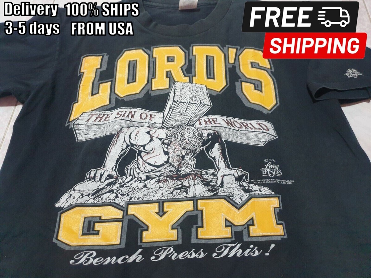 Vintage 1990 Lord's Gym His Pain Your Gain Living Epistles T-Shirt