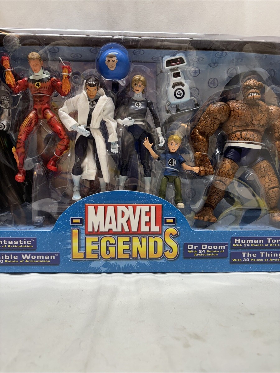 Marvel Legends - Fantastic Four 4 - 5 Figures & Poster Book
