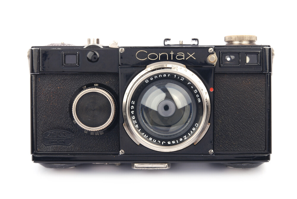 Zeiss Ikon Contax I type A Camera Black Paint +Carl Zeiss Jena