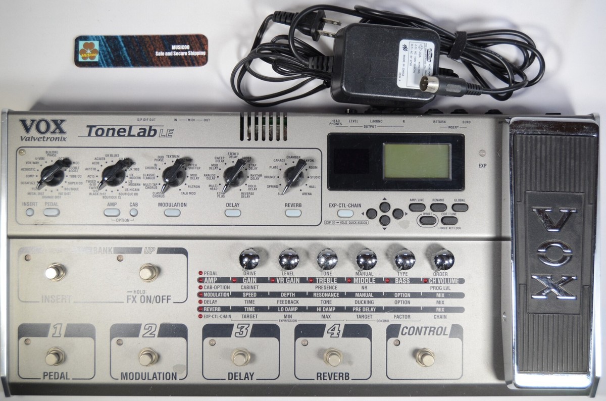 VOX】ToneLab LE 真空管搭載マルチエフェクター VOX】ToneLab LE