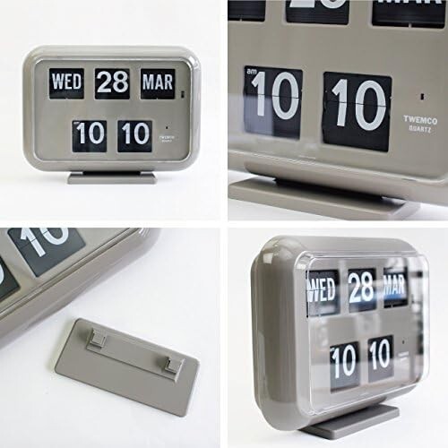 TWEMCO Table & Wall Clock Digital Flip Clock With Calendar QD-35