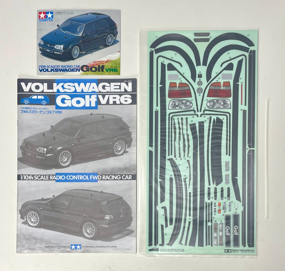 TAMIYA 58162 1/10 R/C Racing Car VOLKSWAGEN Golf VR6 (FF01 Chassis