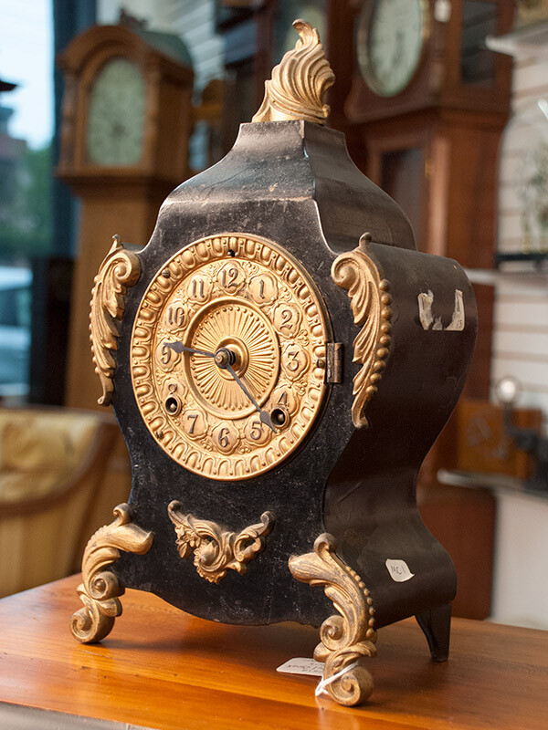 American Ansonia Iron Clock from 1900. Good Working Condition | eBay