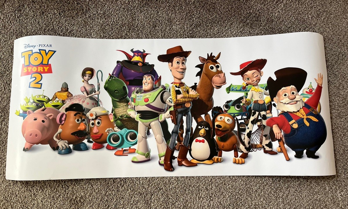 Toy Story 2 Pixar Disney Original Promo Movie Poster 1999 39” x 17