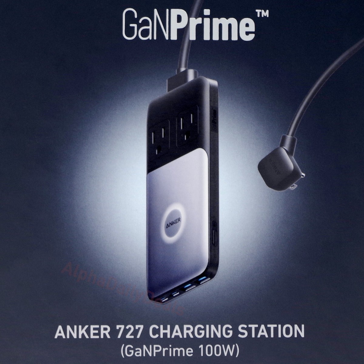 Anker 727 Charging Station GaNPrime 100W 2 Outlets Dual USB-C USB