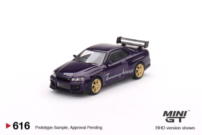 MINI GT Nissan Skyline GT-R (R34) Tommykaira R-z Midnight Purple 1