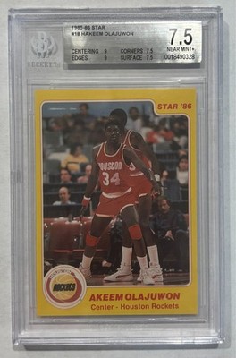 その他 star85 akeem olajuwon RC!!! 1985 Star All Rookies #1 Akeem