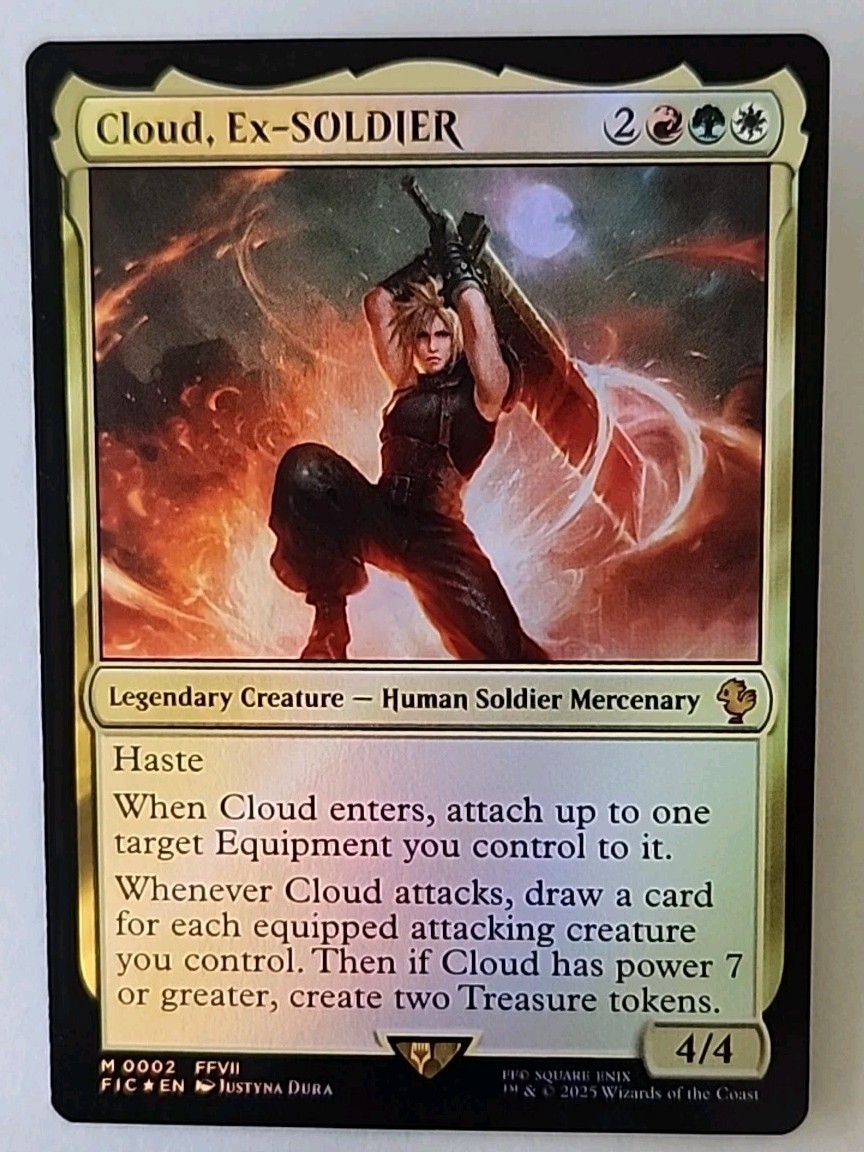 元ソルジャー、クラウド 拡張アートfoil 日本語版 mtg ff 拡張アート