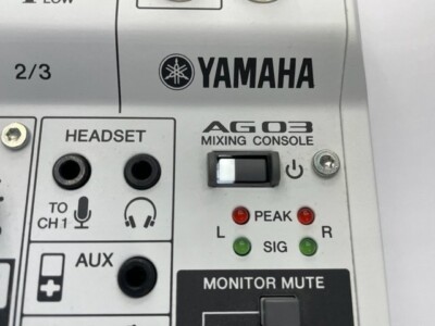 Yamaha AG03 3 Channel Mixing Console Computer Audio Interface | eBay