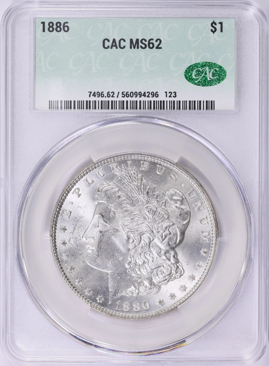 MS 62 Graded 1886 Year Morgan US Dollars (1878-1921) for sale | eBay