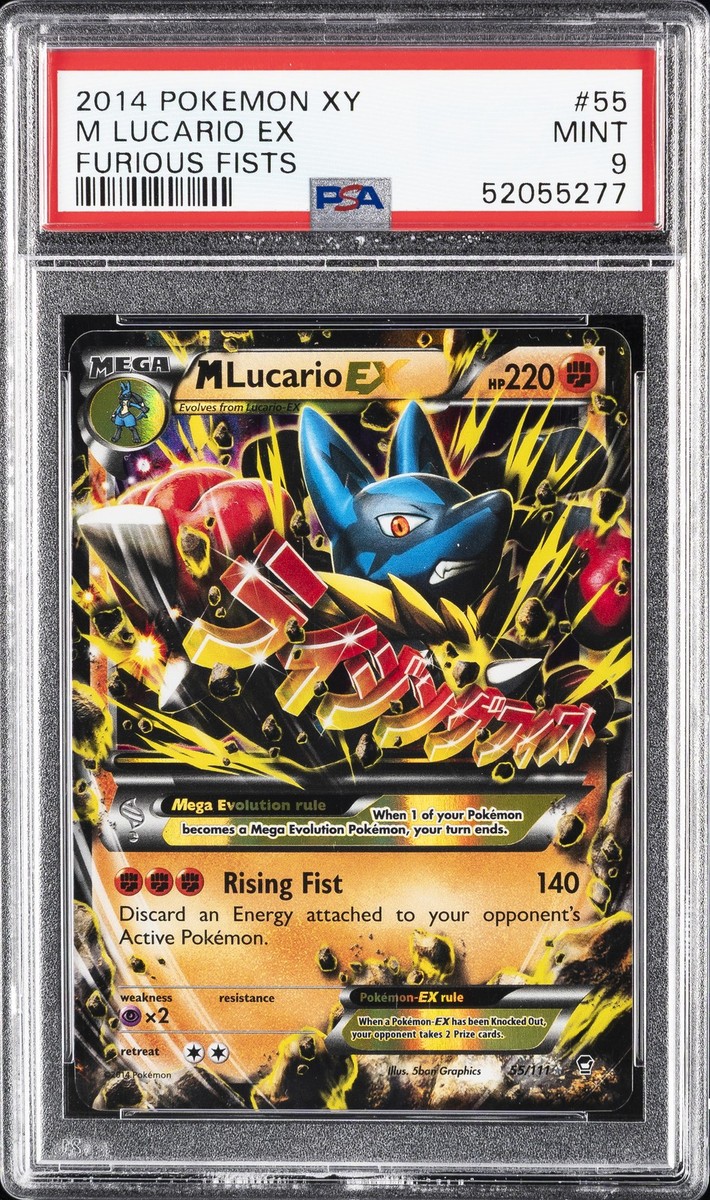 2014 POKEMON XY FURIOUS FISTS #55 M LUCARIO EX PSA 9 | eBay