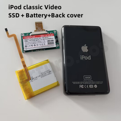 256gb SSD Upgrade KIT with Mega Battery for Apple iPod Classic 7th