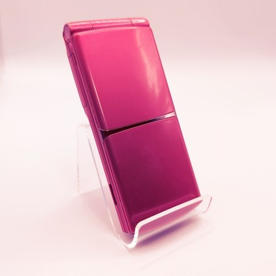 Toshiba Au T008 Pink Flip Phone Japanese Mobile Keitai Cell Phone