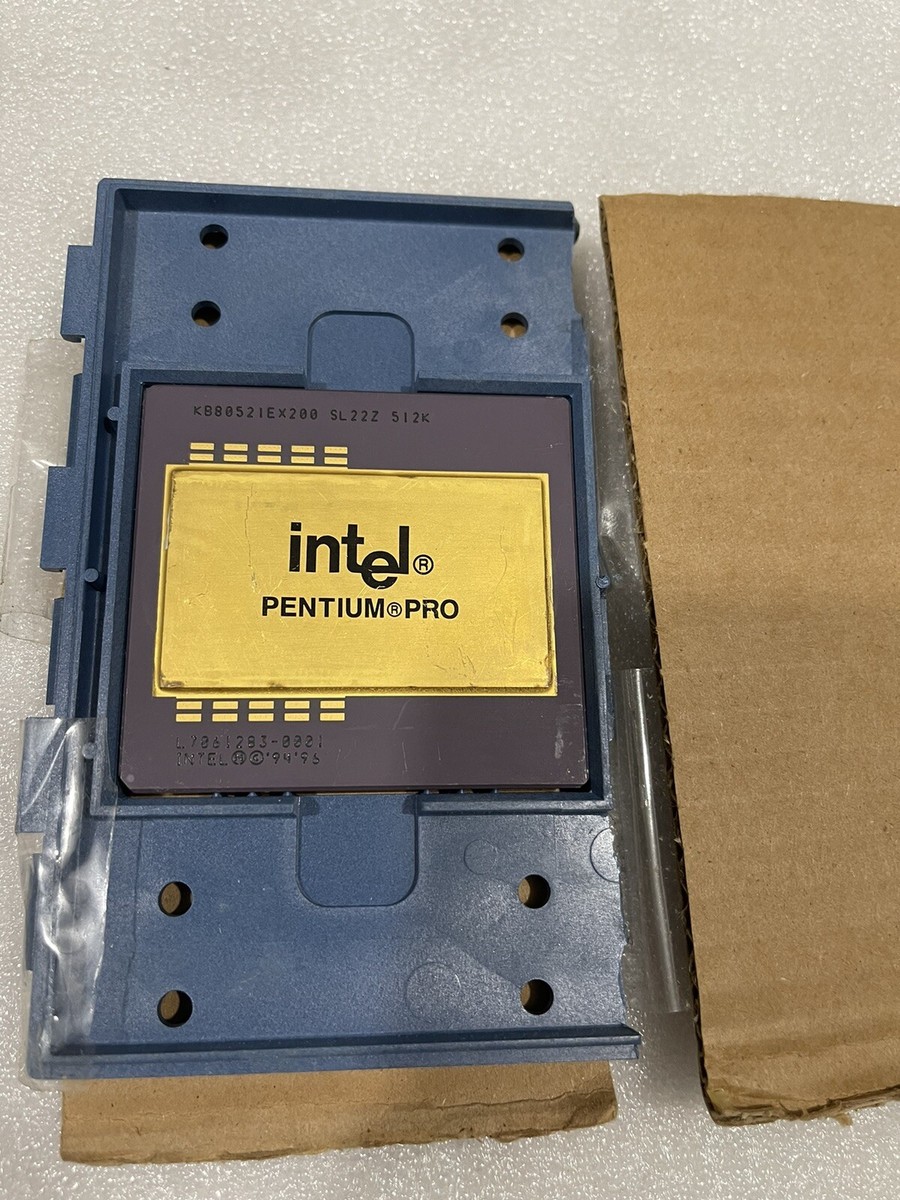 RARE WORKING INTEL PENTIUM PRO 200 512K SL22Z MOST GOLD 1.0G CPU