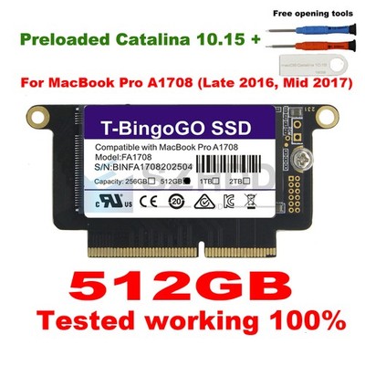 512GB PCIe NVMe SSD For 2016 2017 13 MacBook Pro A1708 AP1024J EMC