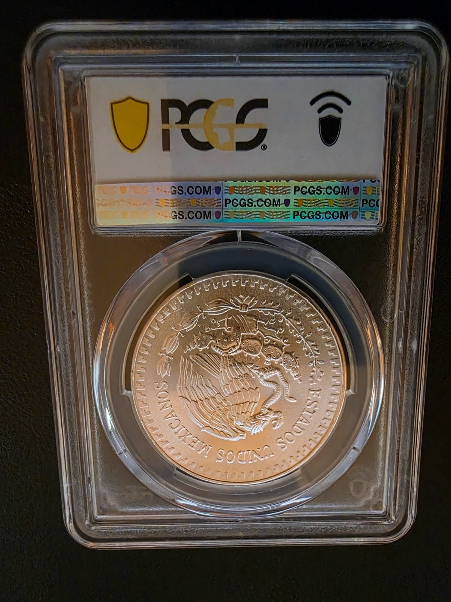 1998年発行のメキシコリベルタード1オンス銀貨