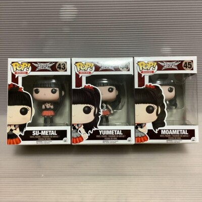 Babymetal Funko Pop ! Rocks #43 SU #44 YUI #45 MOA Figure Baby