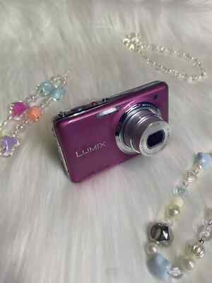 Panasonic Digital Camera LUMIX FX77 12.1 MP Lily White DMC-FX77