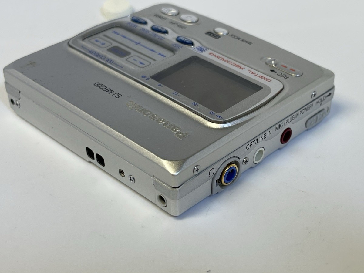 Panasonic SJ-MR200 MD Recorder Mini Disc Digital Recorder In Good