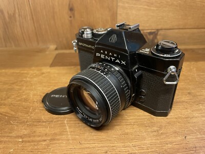 Exc+5* Pentax SPF Spotmatic F Black Film Camera SMC Takumar 50mm F